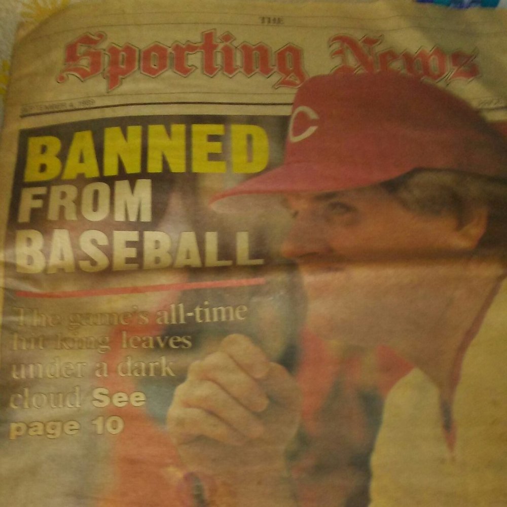 Pete Rose Banned !! Sporting News Magazine